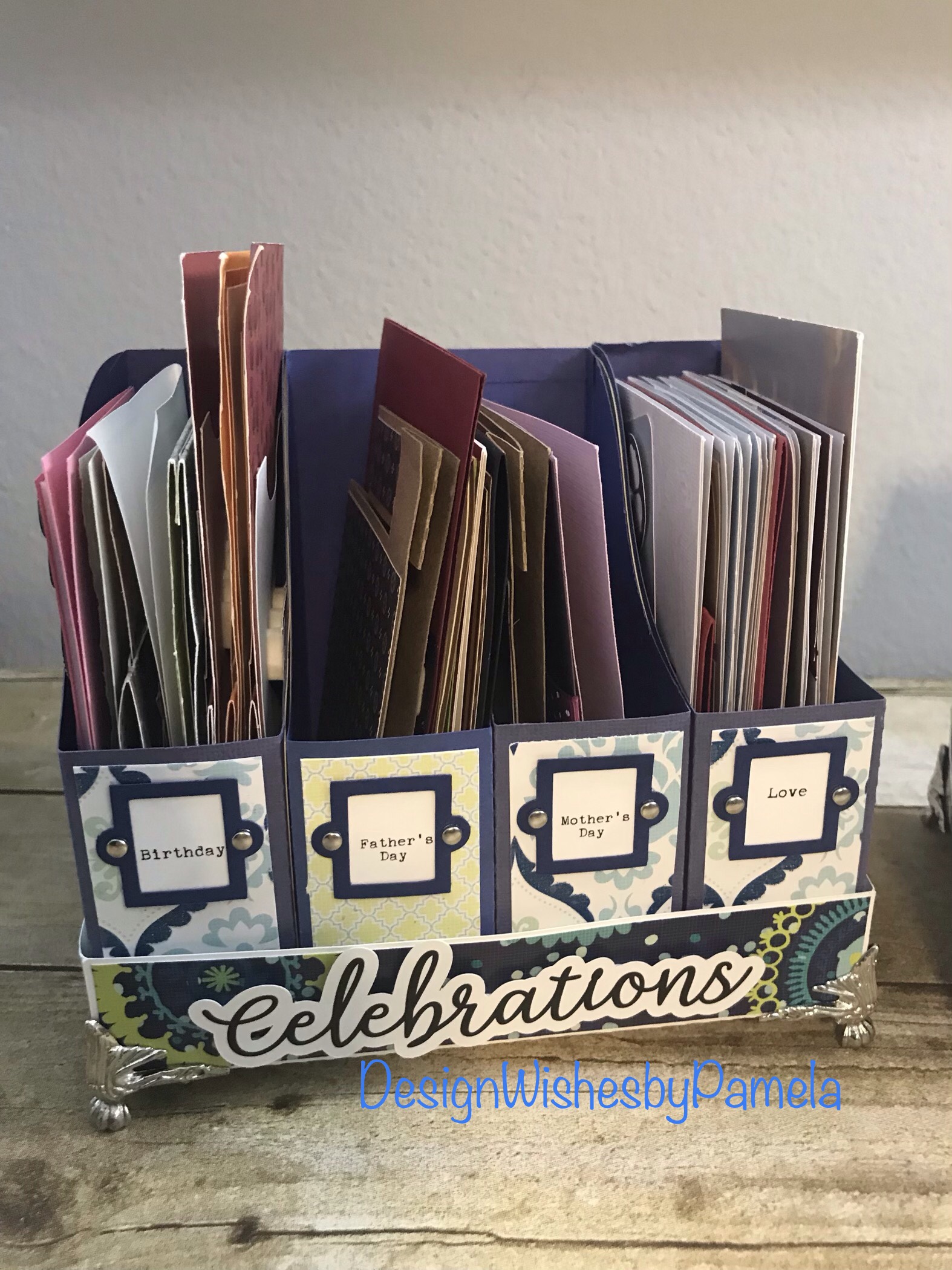 Message Card Folder Greeting Card File | DesignWishesbyPamela